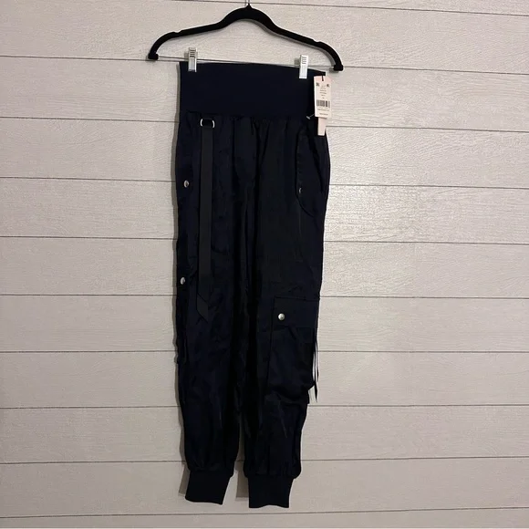 NWT Cinq à Sept Navy HARMONY PARACHUTE PANT XS - Picture 3 of 10